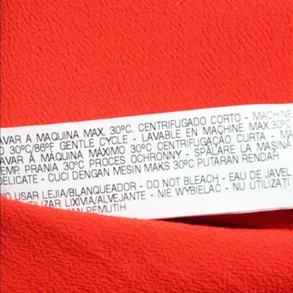 Zara Romper Size Large Orange Red Color Open Back - Picture 5 of 8